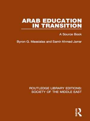 cover image of Arab Education in Transition